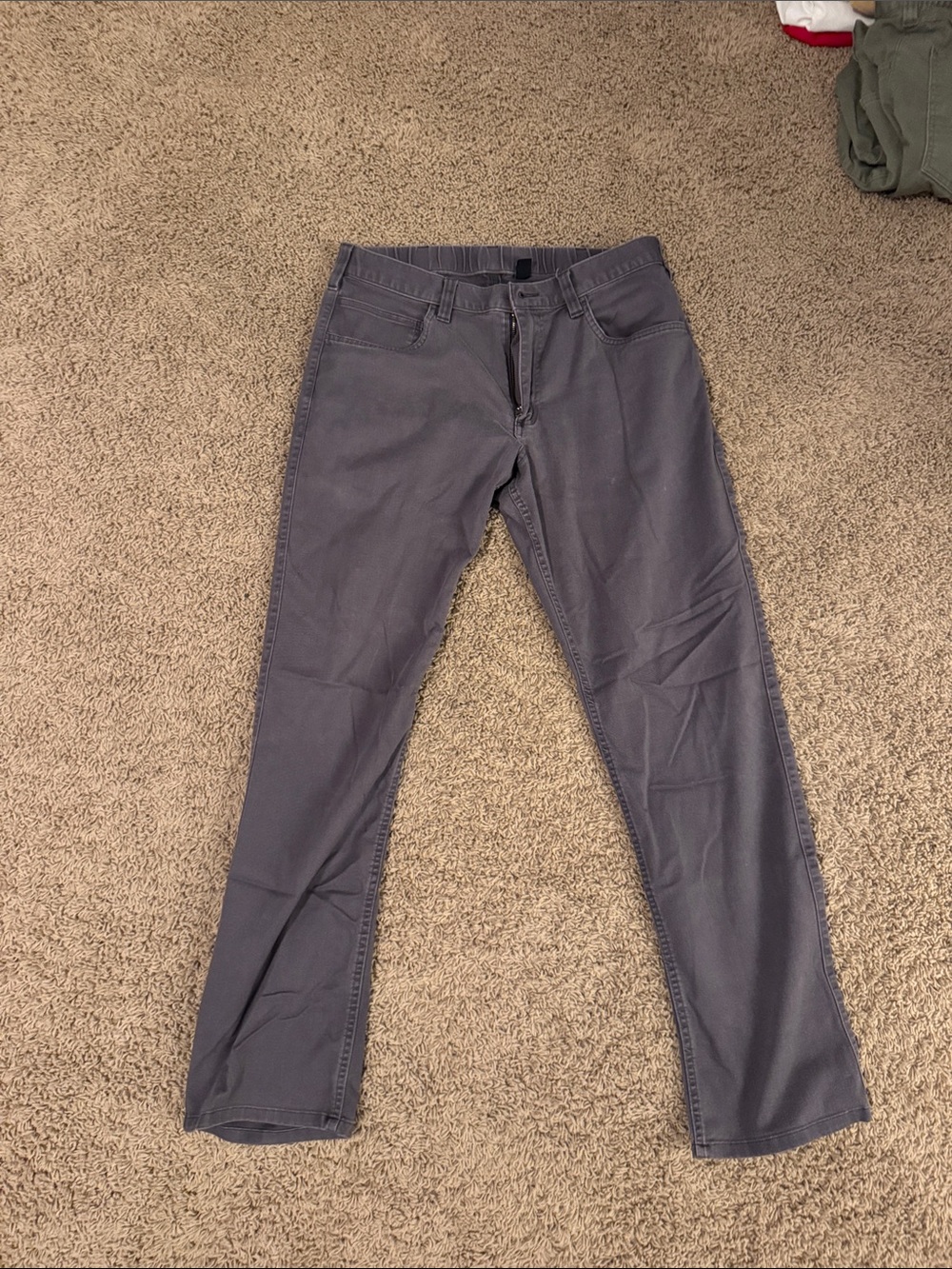 Carhartt Classic Straight-Leg Relax Fit Work Chino Pants - Slate Gray